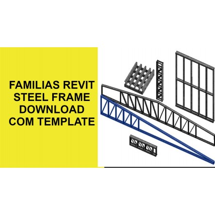 Steel frame familias revit 